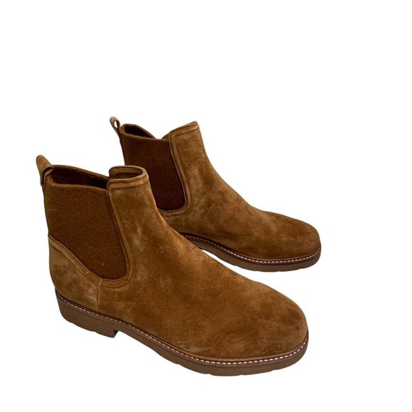 VINCE. Womens RUE Water Repellent Lug Sole Goring Chelsea Boot 41/10 NEW - Picture 4 of 6